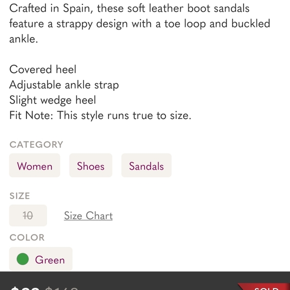 💖💖Free People Vale Bootie Sandals in khaki, green sz 10 - Picture 9 of 9